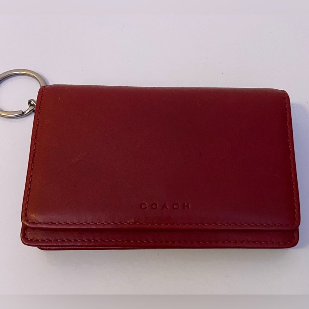 Vintage Coach Red‎ Bedford Multi-Function Purse Wallet 6994 - Picture 2 of 10